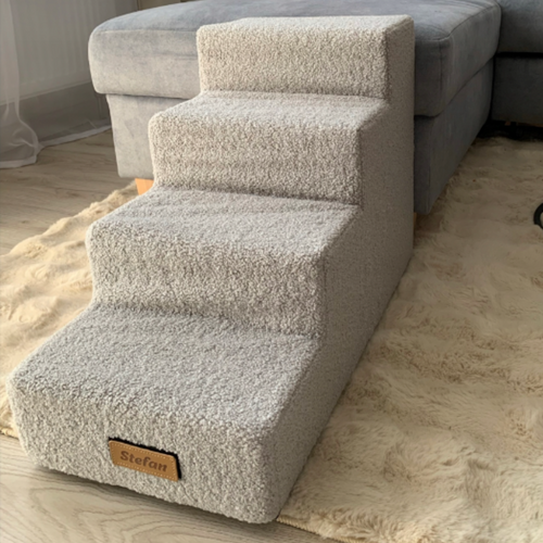 Schodki dla psa/kota 4-stopniowe - BARANEK szary