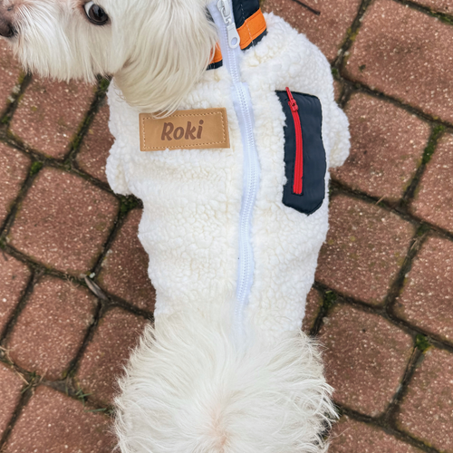  Ubranko kurtka dla psa Baranek granat