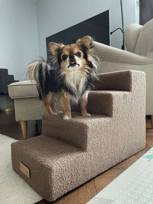 Schodki dla psa/kota 4-stopniowe - BARANEK szary