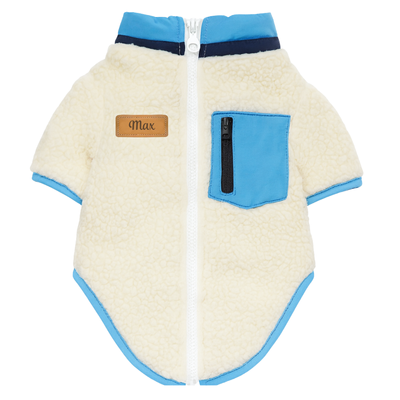 Ubranko kurtka dla psa Baranek niebieski