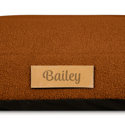 Legowisko dla psa z personalizacją XL - baranek czekoladowy