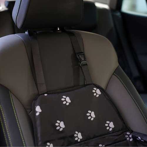 Fotelik transporter dla psa do auta Hauki wzór czarny