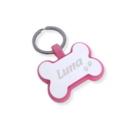 Personalizowana metalowa adresówka dla psa lub kota - mała kostka