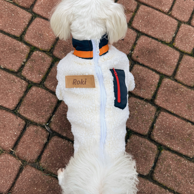 Ubranko kurtka dla psa Baranek szary