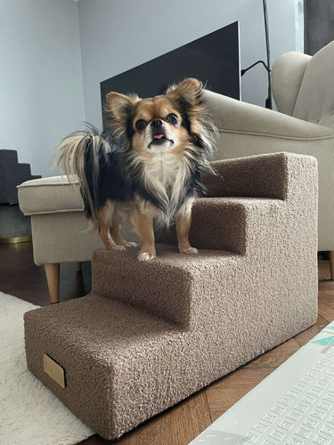 Schodki dla psa/kota 4-stopniowe - BARANEK szary