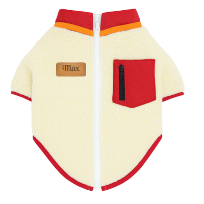 Ubranko kurtka dla psa Baranek czerwony