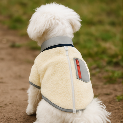 Ubranko kurtka dla psa Baranek szary