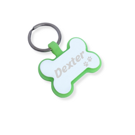 Personalizowana metalowa adresówka dla psa lub kota - mała kostka