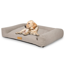 Legowisko dla psa z personalizacją XL - baranek szary