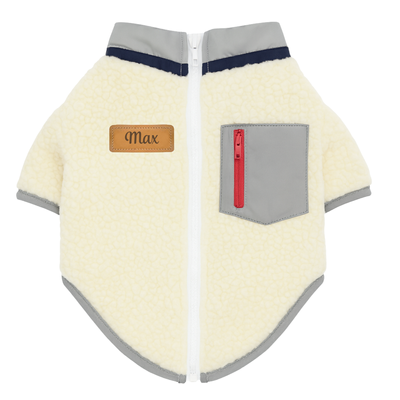 Ubranko kurtka dla psa Baranek szary