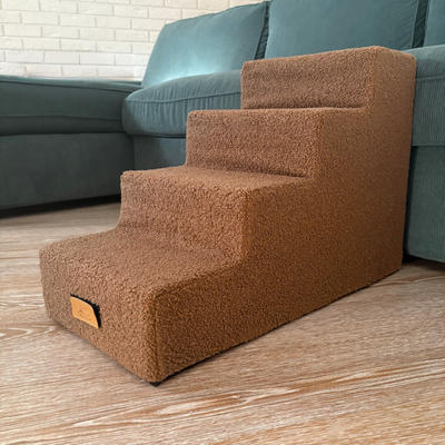 Schodki dla psa/kota 4-stopniowe - BARANEK czekoladowy