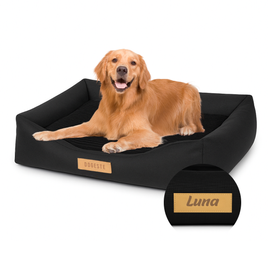 Personalizowane legowisko ortopedyczne dla psa Dogeste XXL czarne