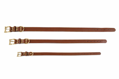 Skórzana obroża z personalizacją CANDY brązowa